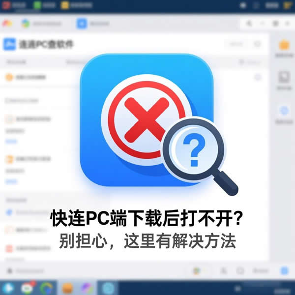 快连pc端下载后打不开咋办？如何解决？