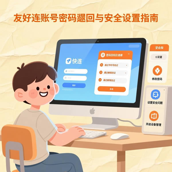 快连账号密码怎么找回？如何修改安全设置？